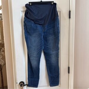 Madewell Skinny Blue Maternity Jeans